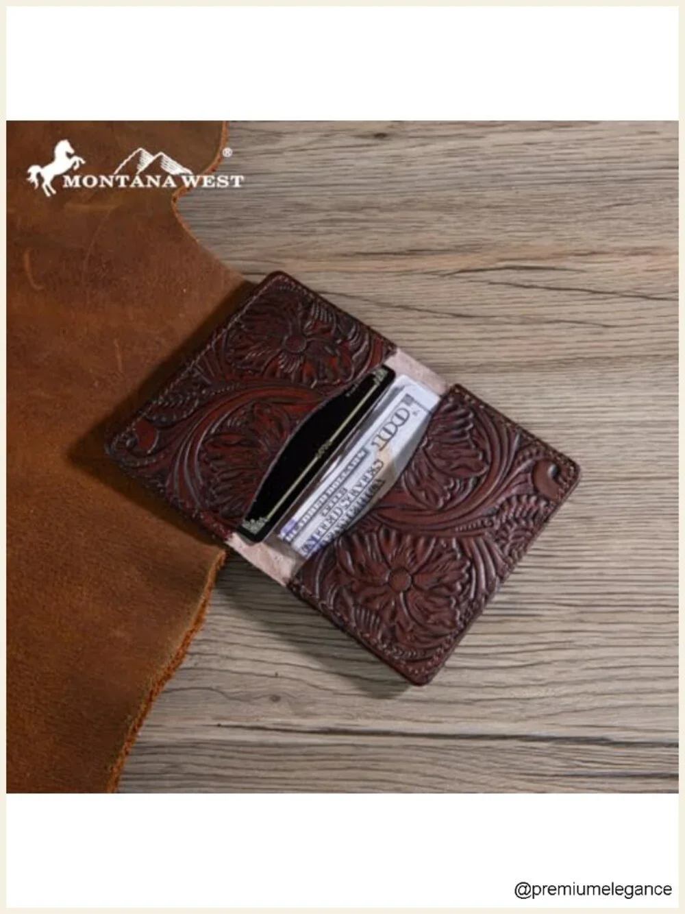 Premium Leather Card Case Wallet Business Card Holder Front Pocket
